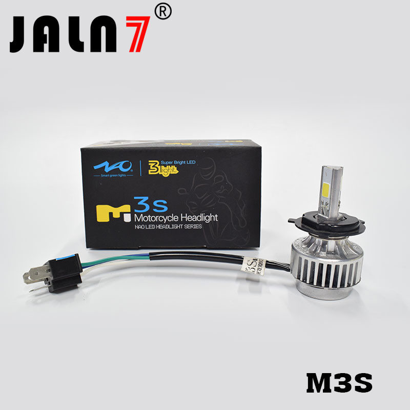 Motorcycle LED Headlight Bulb M3S JALN7 Hi/Lo Beam DRL Fog Replacement Conversion Kit Headlamp Lamp 40W 4000LM 6-36V