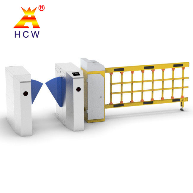 IP65 Flap Barrier Turnstile Dynamic Temperature Measurement Face Recognition