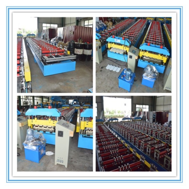 Chain Drive System Roof Panel Roll Forming Machine With Cr12 Metal Steel
