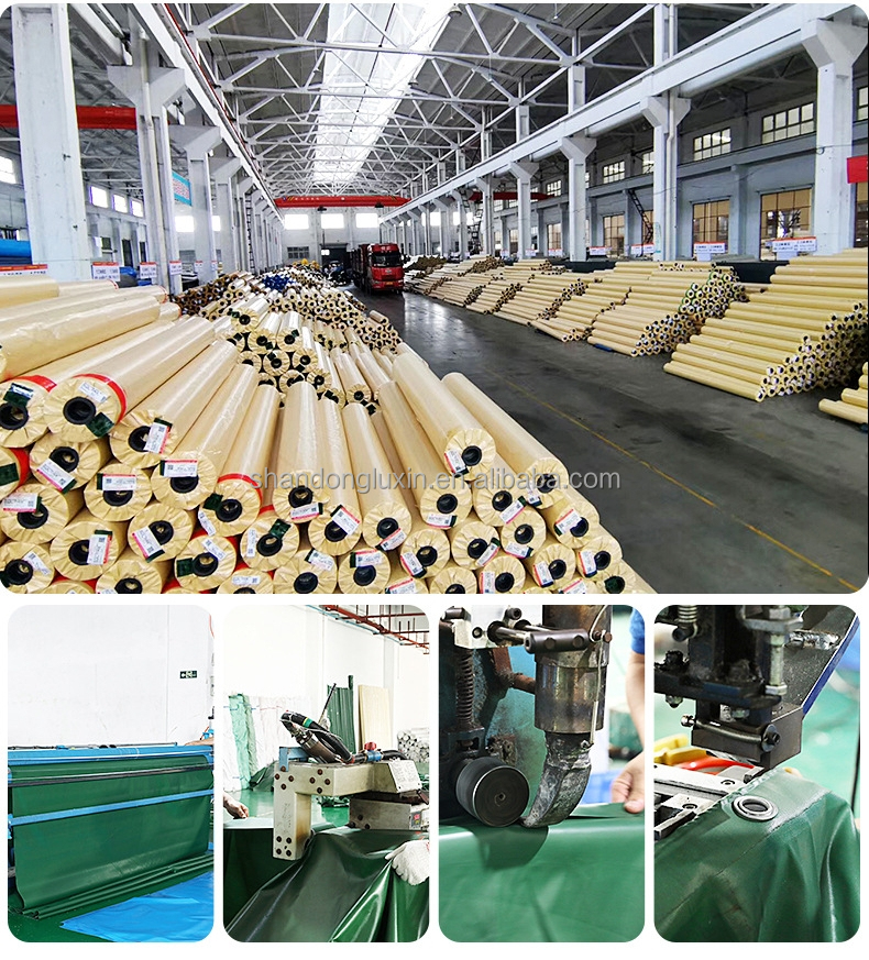 2m-100m Width Waterproof PVC Coated Polyester Fabric Tarpaulin for Multiple Materials