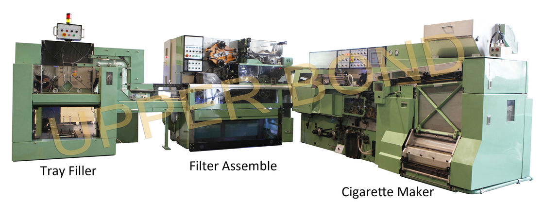 5000cig/min Green Cigarette Packaging Machine MAXS Plug Assembler 50KVA Tray Filler