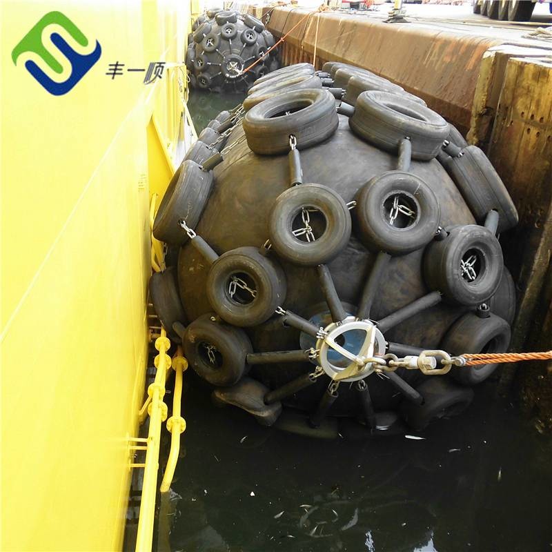 Black Natural Rubber Pneumatic Rubber Fender With Pressure Of 50 Or 80 Kpa