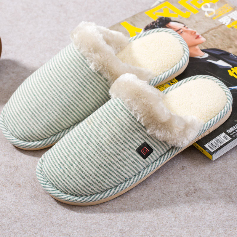 Feet Warmer Electric Heated Slippers Graphene Film USB Charging
