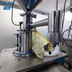 Stainless Steel Semi Automatic Piston Filling Machine 35L Mixer Hopper For
