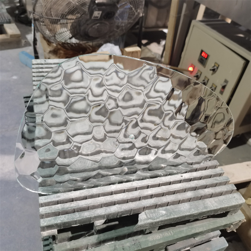 Water Cube Textured Decorative Tempered Glass 10mm Thickness For Partitions Divisions