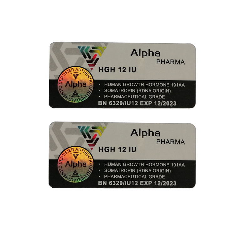 PMS Color Steroid Vial Labels , Anti Counterfeit Pharmaceutical Vial Labels