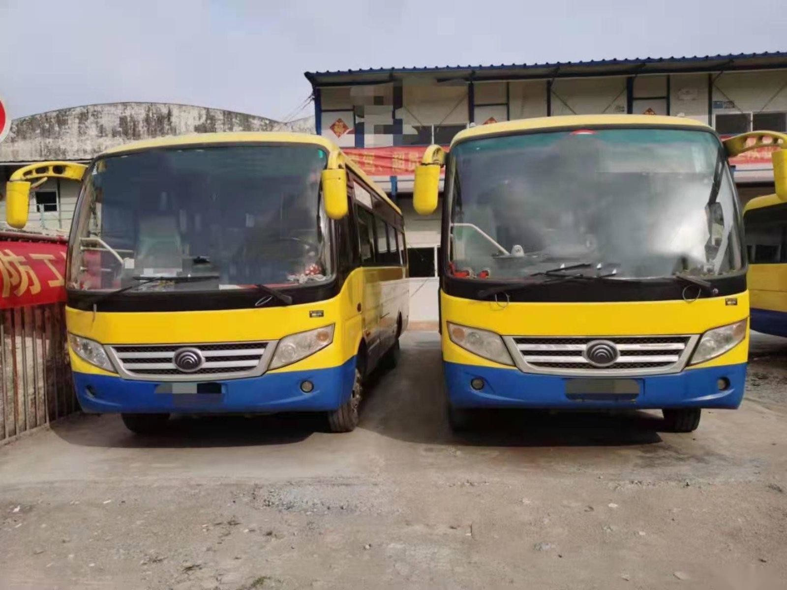 Used Yutong Mini Bus ZK6720d Front Engine 95kw Yuchai Good Passenger Bus Euro IV 26seats