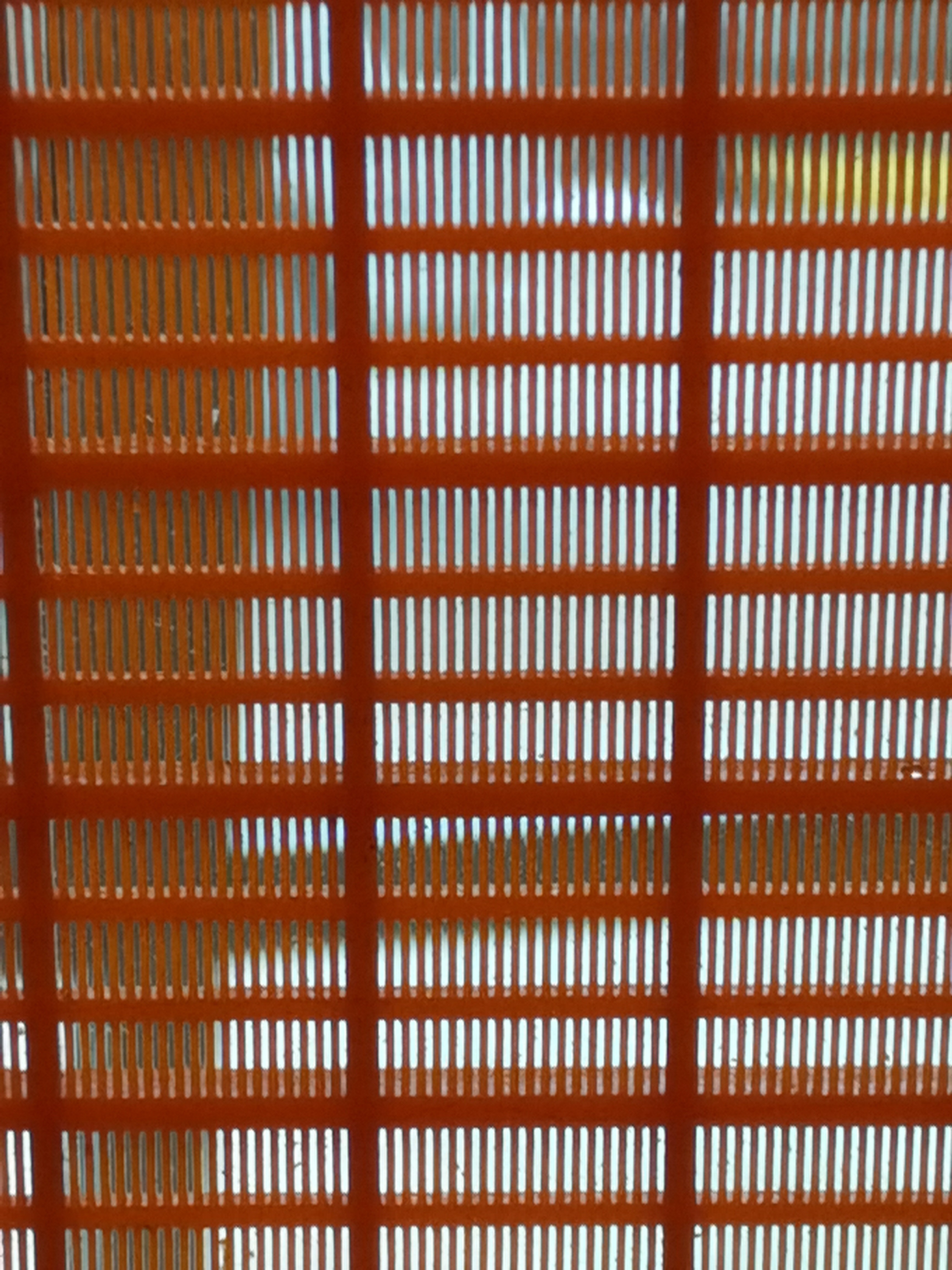 Two Layer Polyurethane High Frequency Screen Panel For The Iron Ore With Different Aperture Hole Enjoy Long Working Life