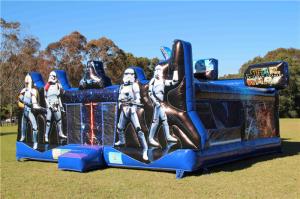  Fire Retardant Star Wars Inflatable Bouncer Jumping Castle With Customized Size Manufactures