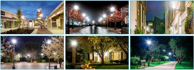 16+ Years Factory Tunable Anti-Shok IP65 48/64/80W Waterproof 130lm/W Fairy Lawn Courtyard Landscape Park Yard Pathyway Street Post Top LED Garden Light