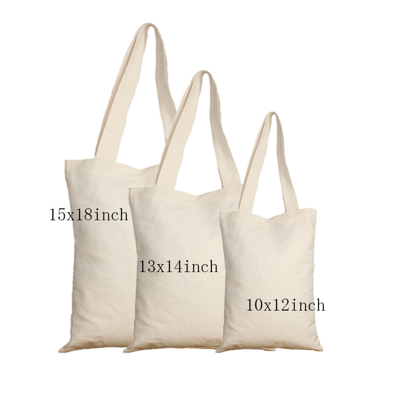 Recyclable CMYK Printing 100% Organic Cotton Tote Bag