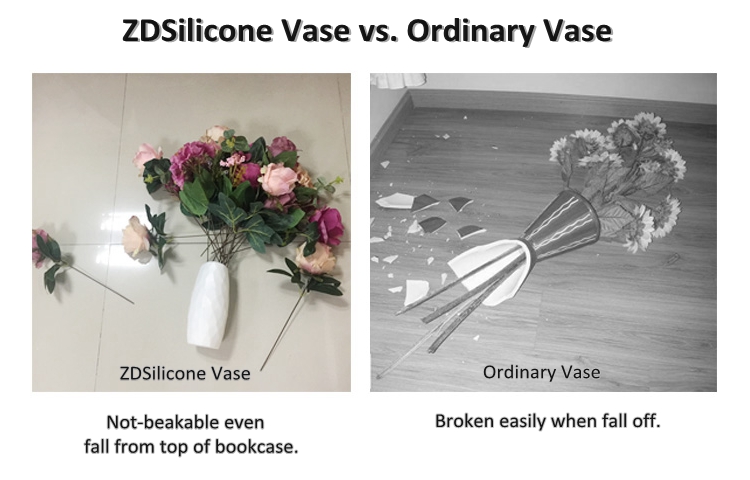 DIY Modern Practical Clear Beautiful Silicone Vase Mold Customized Color For Plant