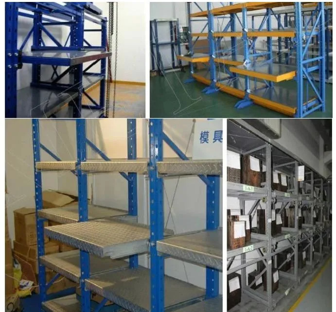 4Layers Industrial Heavy Duty Full Drawer Mold Storage Rack with Lifting Crane