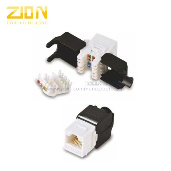 UTP RJ45 180 degree keystone jack ZCM242 , Keystone, Ethernet , from China