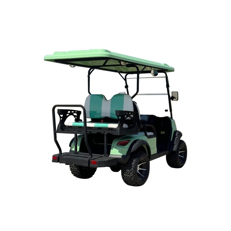 Green Color New 4 Seaters Golf Cart 4 Wheels Certificated 60v 100ah Lead-Acid Battery Minimum turning radius 5000mm