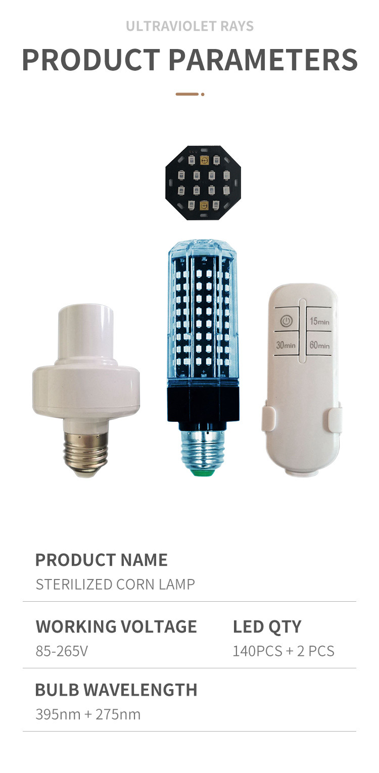 Intelligent LED Ultraviolet Sterilization Lamp For Office