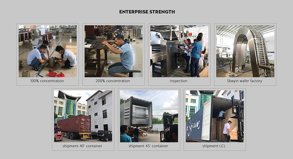 Full Automatic 27Plates 33Plates Waffle Production Line High Efficiency
