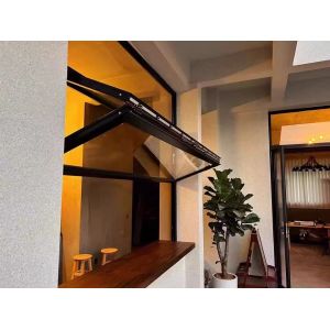 Deep-Reveal Folding Window Architecture Emphasizing Desert Landscape Drama and