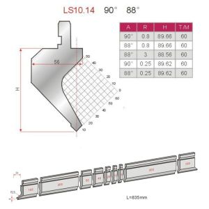 Hydraulic Bending Custom Press Brake Tooling CNC Press Brake Tools
