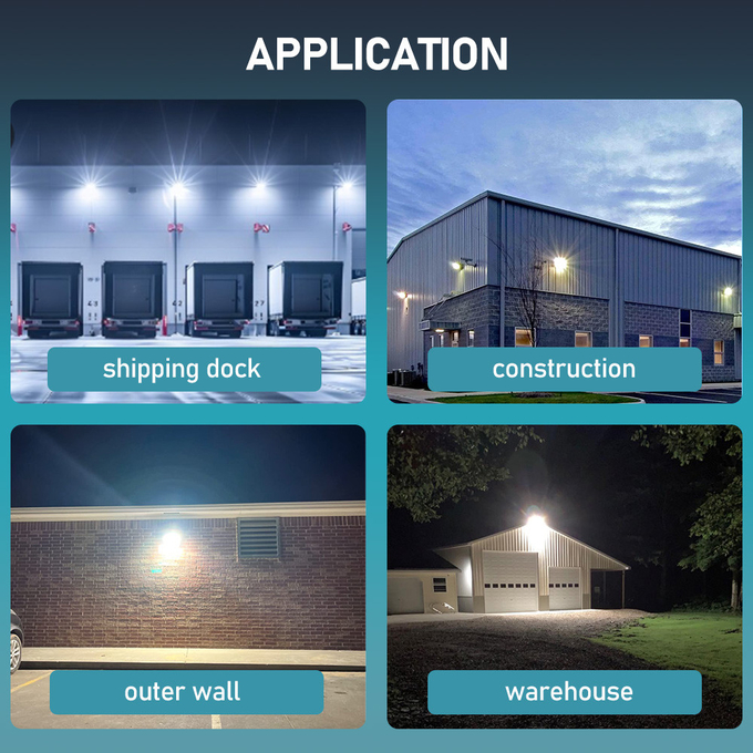 OEM Slim LED Wall Pack Light 30W 40W 60W 80W 120W 3CCT Adjustable IP65 Waterproof For Loading Docks