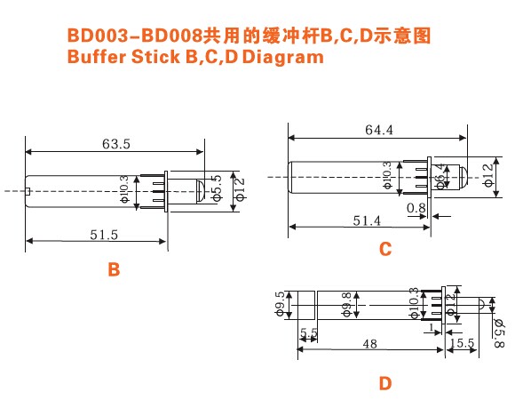 BD008 Cabinet Door Buffer