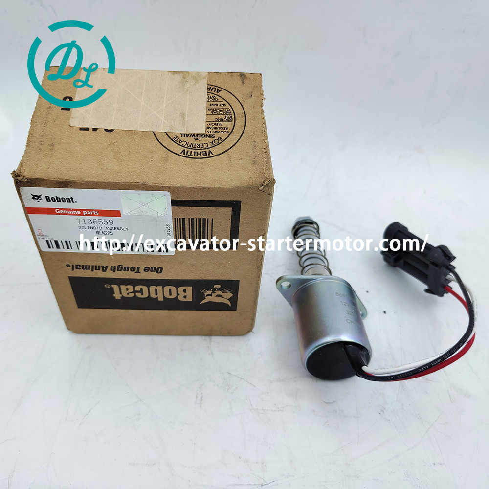 Excavator Traction Lock Solenoid 7136559 6681512 T40180