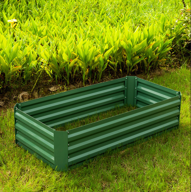 5ft 14.5lbs Raised Metal Garden Bed For Vegetables