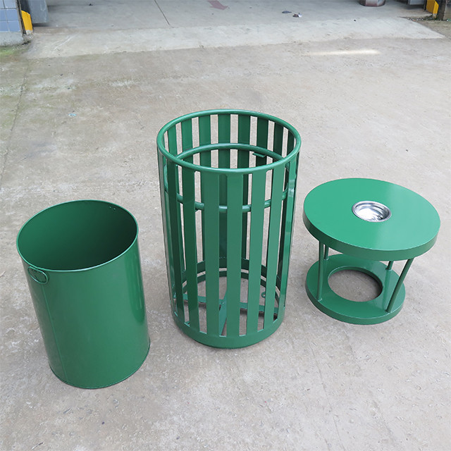 ISO18000 Certificate Modern 20gal Street Steel Outdoor Trash Can