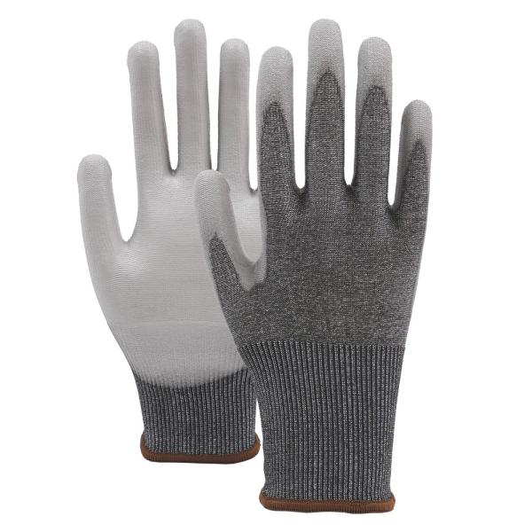 Anti Cut Level 4 Construction Work Gloves Anti Slip Breathable Polyester Liner