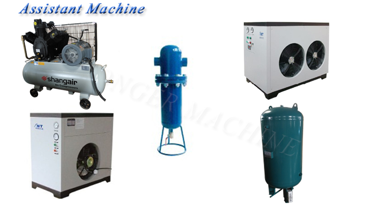 500ML PET Bottle Making Machine / Semi Automatic 4 Cavity / Small Plastic Bottle Blower