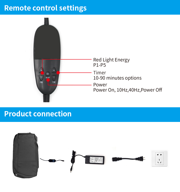 Portable and Effective Aluminium Alloy Infrared Red Light Therapy Bag for Pain Relief