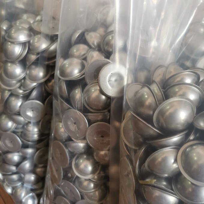 Stainless Steel Self Locking Dome Washers 40mm With Plastic Caps