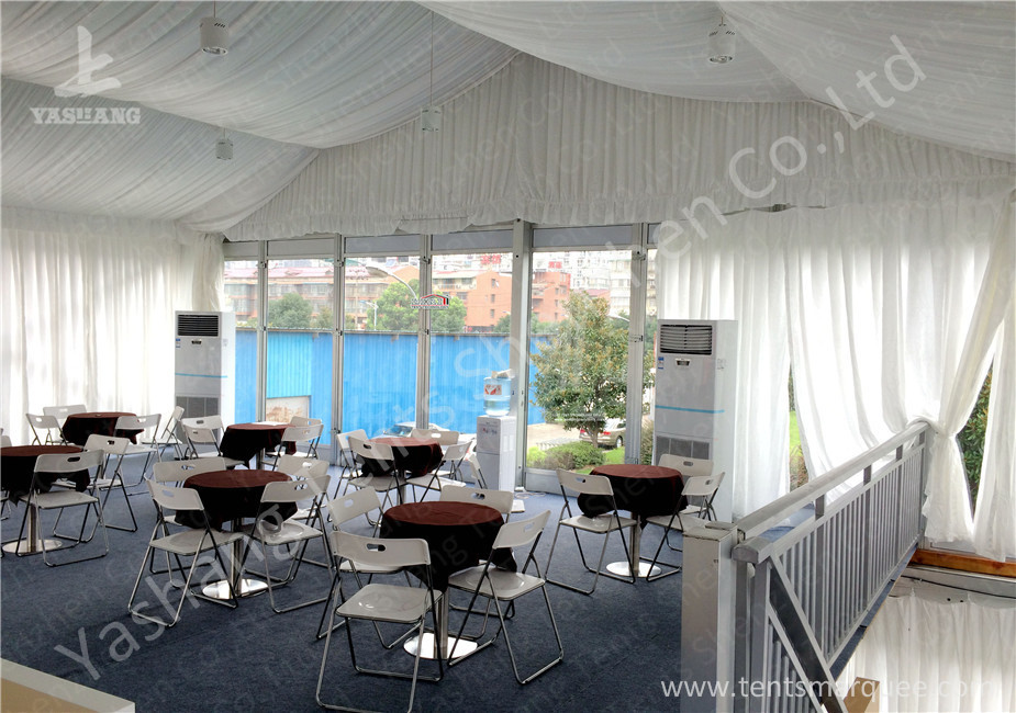 Grassland Clear PVC Fabric Cover Aluminum Profile Luxury Wedding Tents Buildings