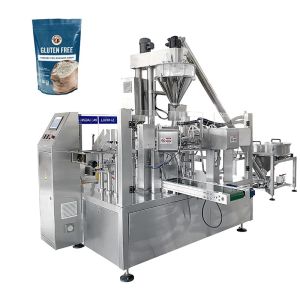  Rotary Doypack Packaging Machine with Vacuum/Nitrogen Filling, Dust Removal System, and Residual Oxygen &lt;0.5% Manufactures