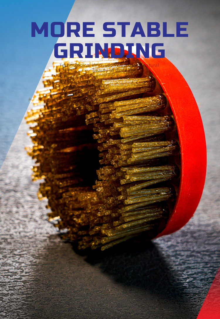 Grinding Function Frankfurt Fickert Type Diamond Abrasive Mounted Stone for Stone Slab Wet