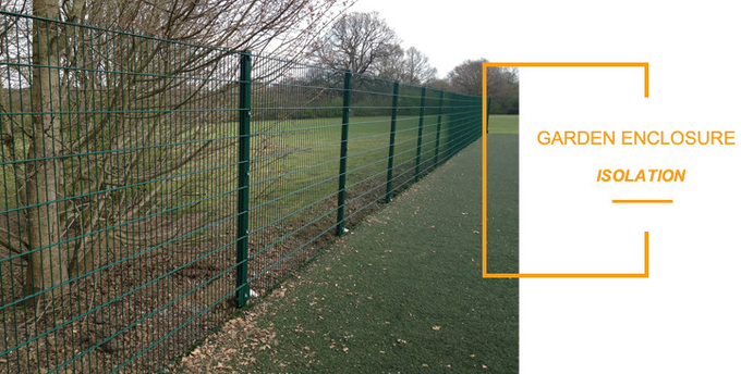 Galvanized Double Loop Wire Fencing For Industry 75*150mm Hole