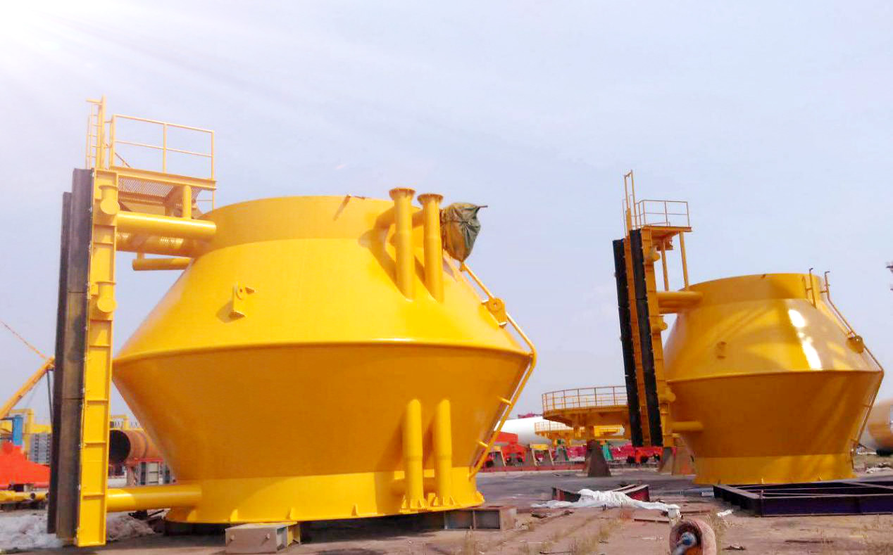  Carbon Steel Large Part Machining Welding Onshore Wind Turbine Transition Piece Manufactures