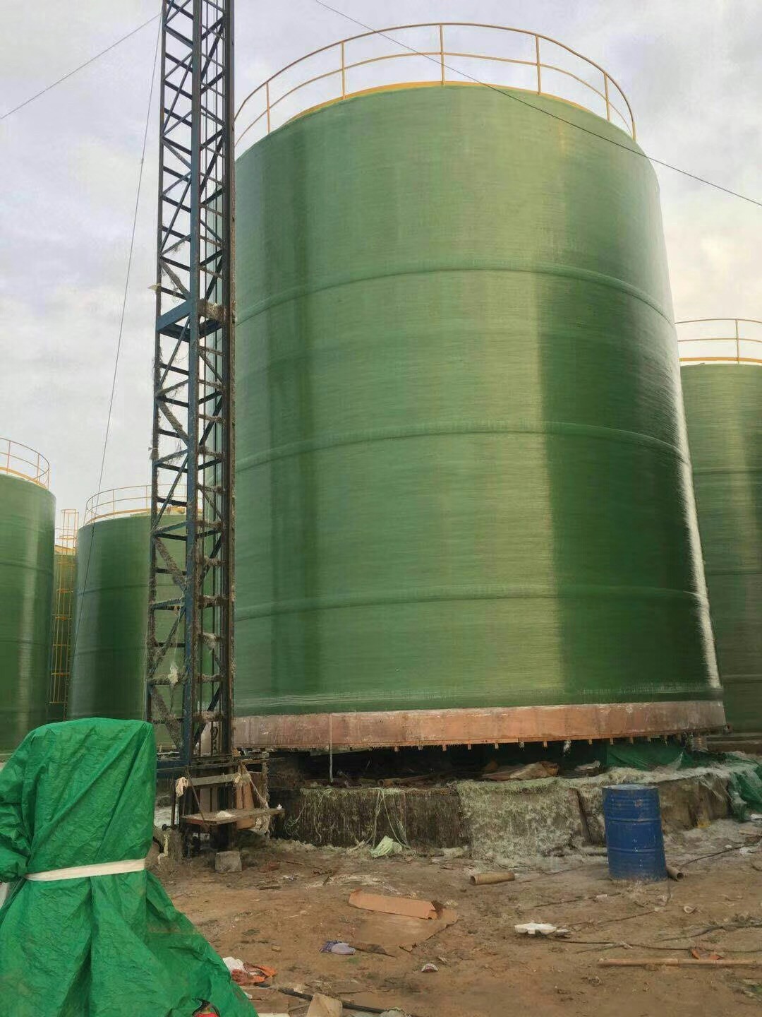 High Strength Antiseptic Cylindrical FRP Storage Tank Agriculture Water Storage