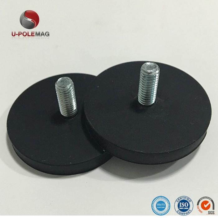 15-20days CN FUJ Permanent Rubber NdFeB Magnet Fe37 Pot / Cup Shape Industrial Magnet