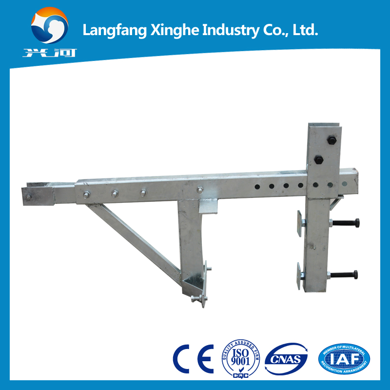 8.0kn curtain wall maintenance gondola , 6.3kn aluminun suspended scaffolding, suspended rope cradle for cleaning