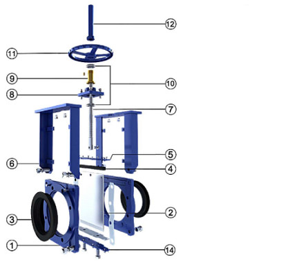 Slurry knife gate valve-heavy duty