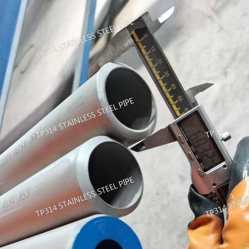 6m Length 314 Stainless Steel Seamless Pipe DN100 DN200 DN300 SCH80S SCH160S for Boiler