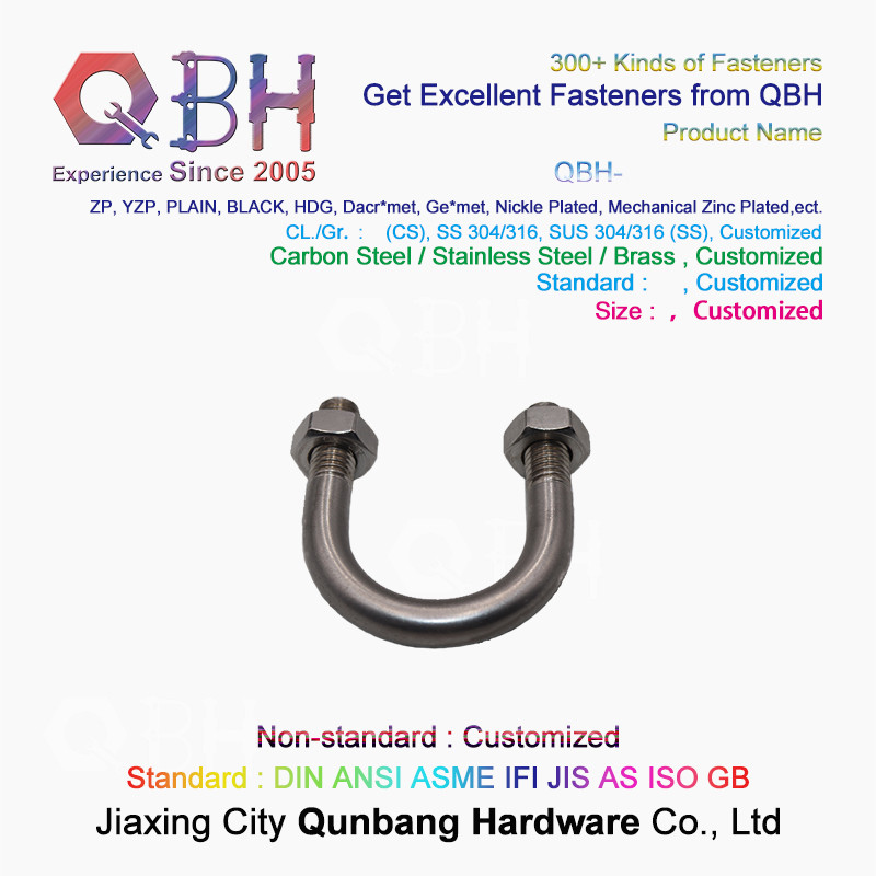 4.8 304 316 Stainless Steel Square U Bolts Stamping