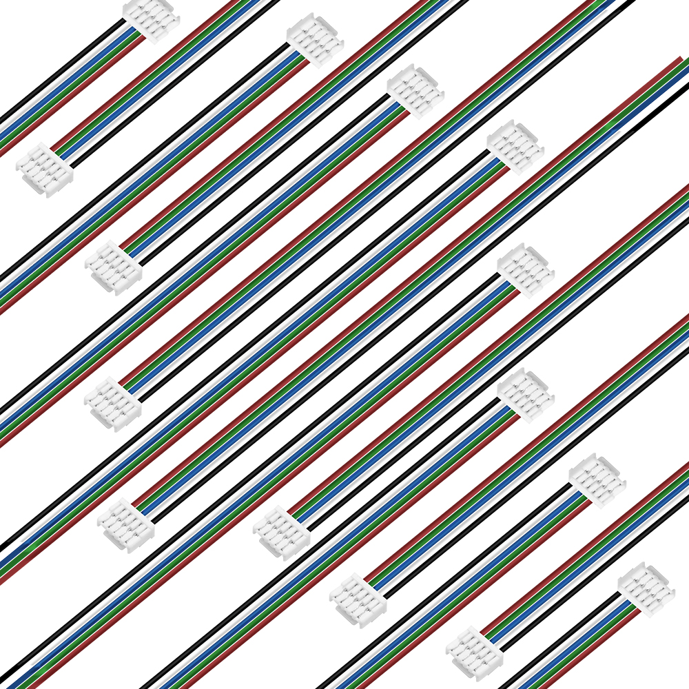 5Pin Flexible Rgb Rgbw Cable Connector For LED Strip Lights Female Led Strip Connector Clip Cable Extension Wire