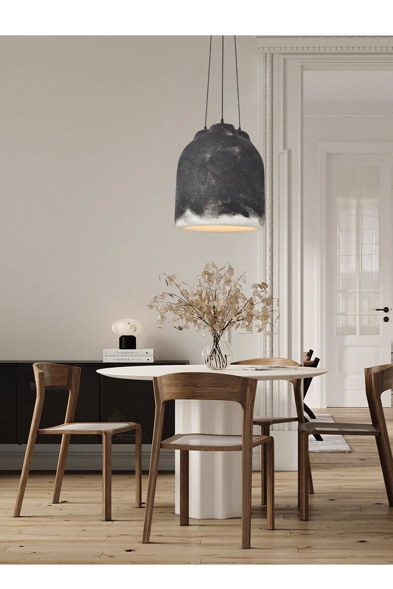Chinese Craftsmanship Modern Elegance with 110-240V Artisanal Foam Pendant Lamp and High Density Polystyrene Shade Material