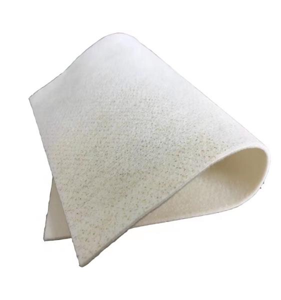 Waste Incineration Industrial Filter Cloth , Heat Resistant Polyester Fabric