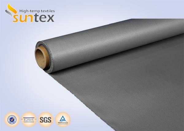 17 OZ Fireproof Silicone Coated Fiberglass Fabric For Fire Curtains And Welding
