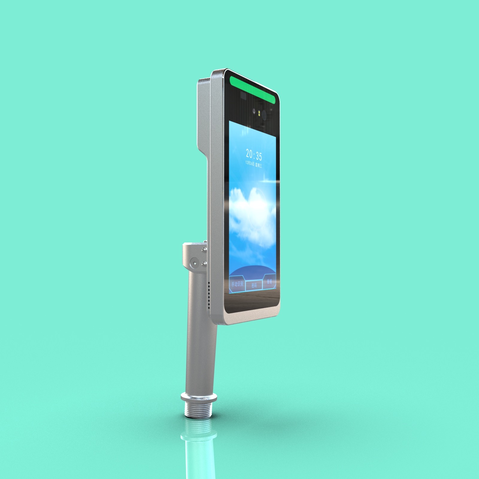 JP882 Turnstile-Mounted Iris Recognition 8-Inch Attendance and Access Control All-in-One Device Comprehensive Database Functionality