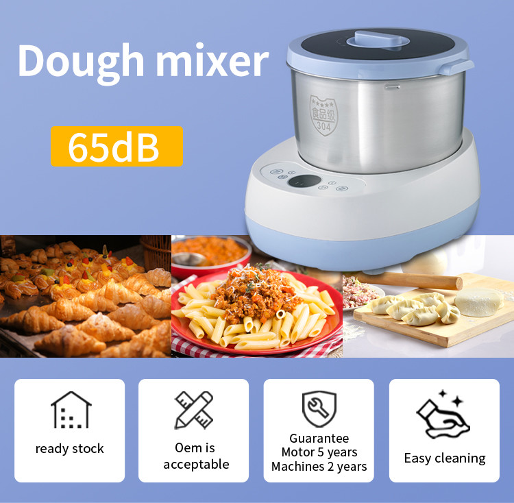 Mini Automatic 220v Bread Dough Making Machine Electric Plastic Stainless Steel