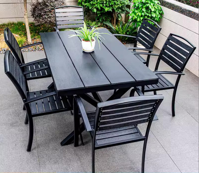 Modern Cafe Shop Garden Waterproof Sillas De Comedor Metal Armrest Cast Aluminium Chairs Indoor Outdoor Patio Furniture